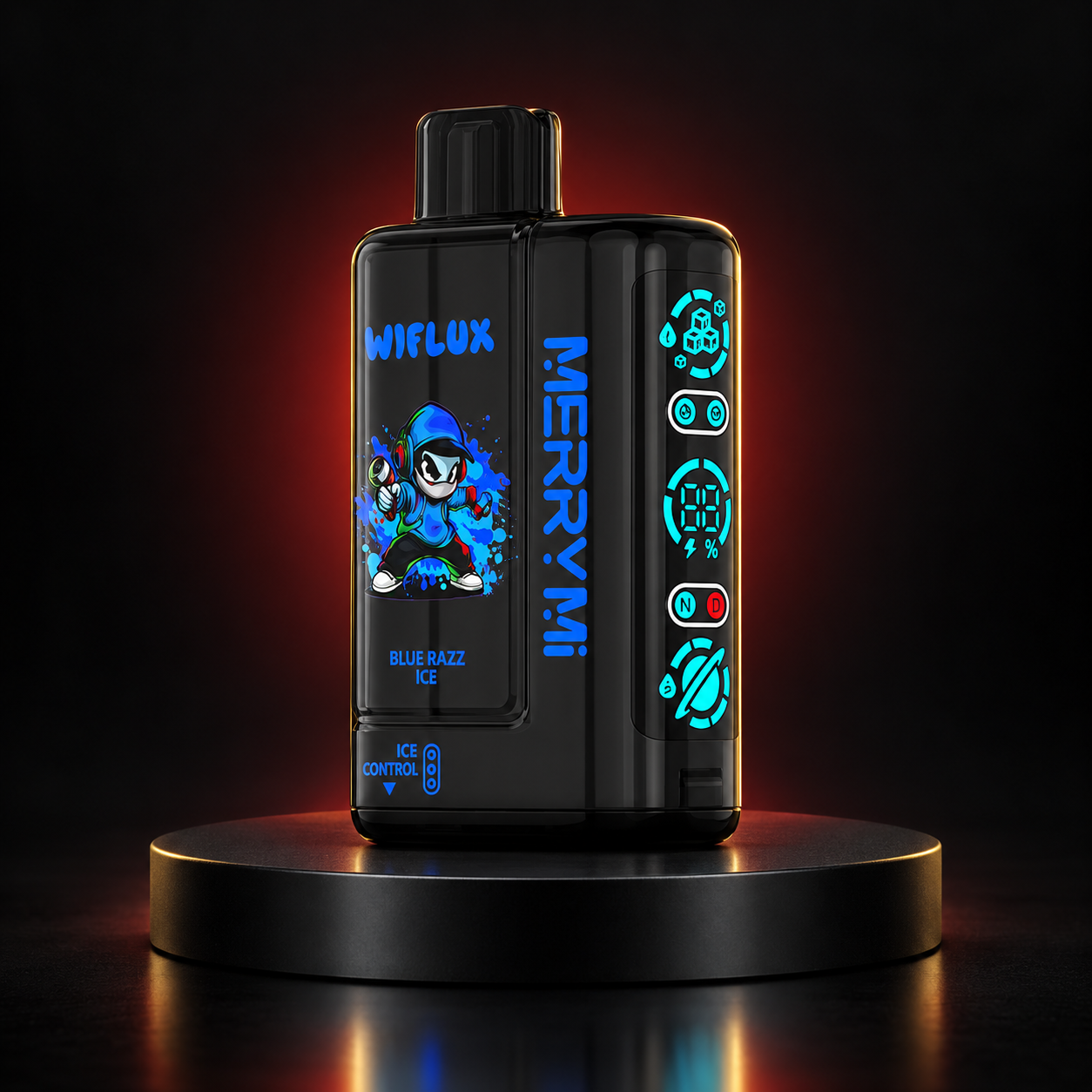 MerryMi WiFlux 24K — smak Blue Razz Ice